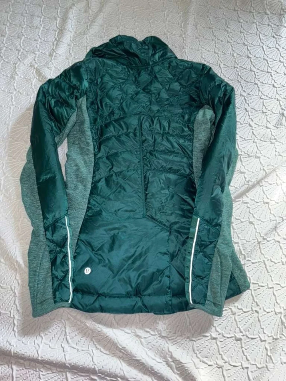 lululemon athletica Dark Green Hybrid Puffer Pullover